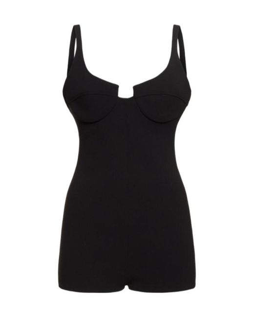 Magda Butrym Black Shoulder Strap Jumpsuit