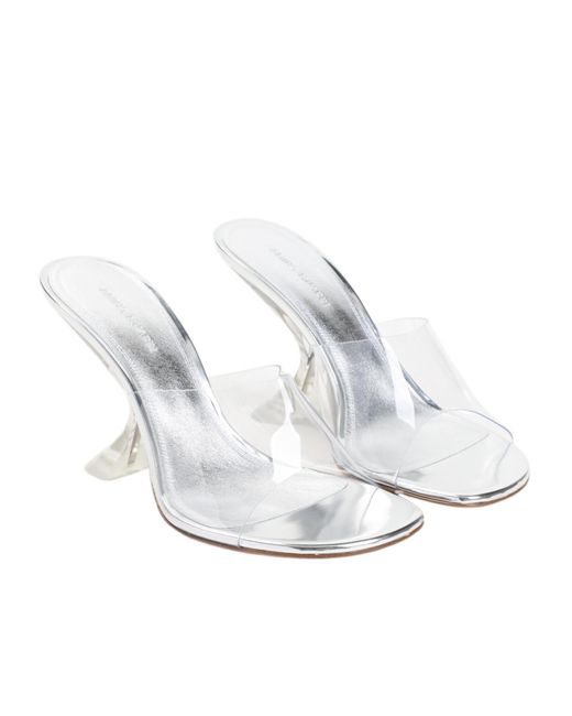 AMINA MUADDI White Taylor Glass Slipper 90 Pvc