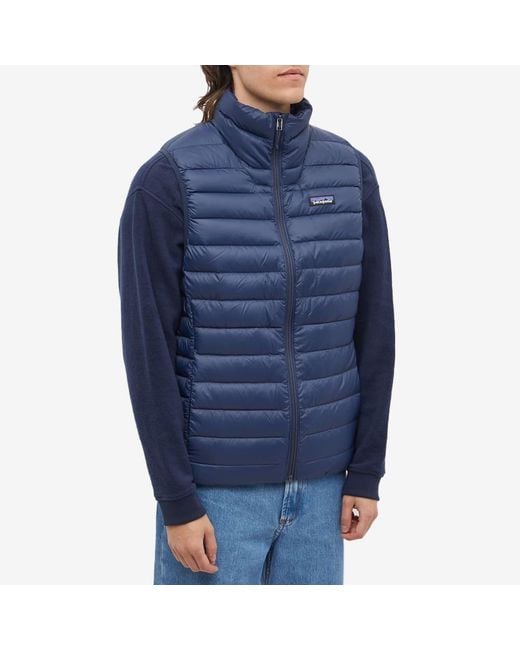 Patagonia Blue Down Sweater Vest for men