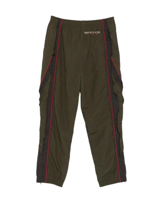 Martine Rose Green Layered Panel Track Pants for men