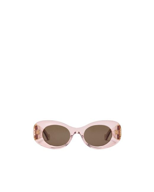 Loewe Multicolor Beveled Oval Maxi Anagram Sunglasses
