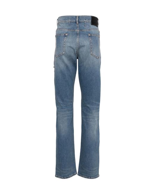 IRO Blue Pierced Jeans for men