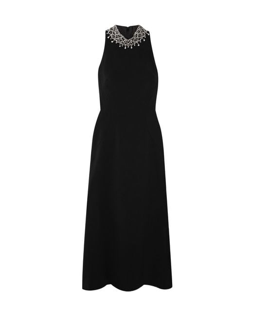 Jenny Packham Black Embellished Maxi Dress