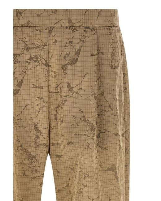 Herno Natural Laminar Oversized Camouflage Pants for men