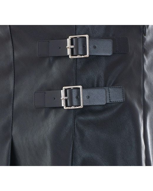 Pinko Blue Buckle Mini Skirt
