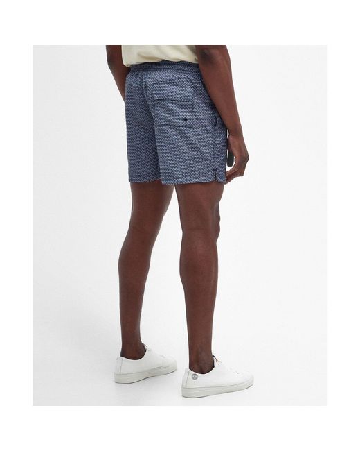 Barbour Blue Drawstring Swim Trunks for men