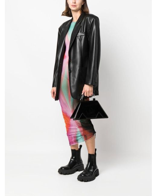 MSGM Black Logo Shoulder Bag