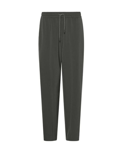 Marella Gray Stretch Twill Joggers