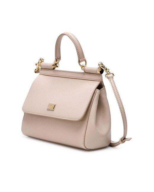 Dolce & Gabbana Pink Sicily Medium Tote Bag