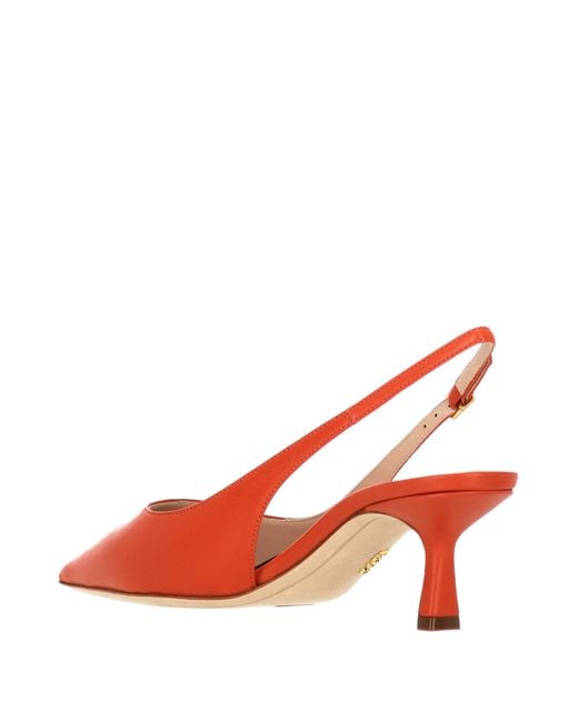 Rodo Red Pointed-Toe High-Heeled Sandals