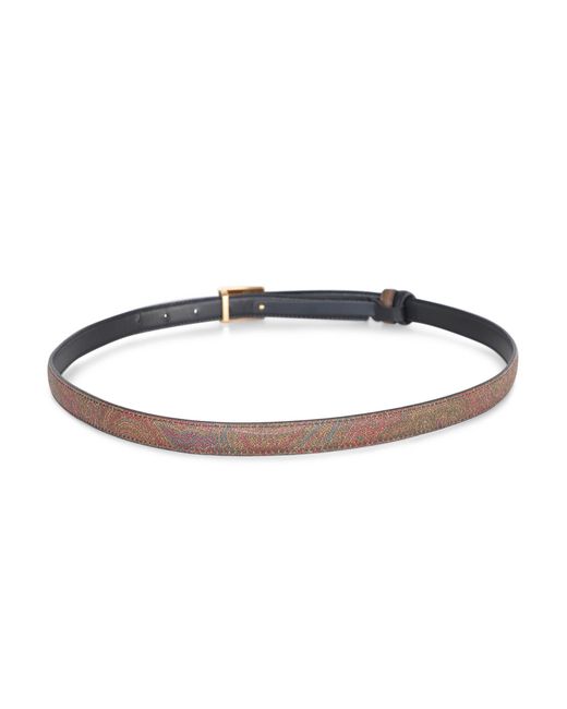 Etro Multicolor Reversible Paisley Belt