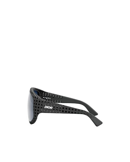 Dior Blue Geometric Frame Sunglasses