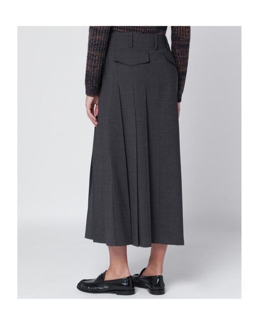 P.A.R.O.S.H. Gray Wool Wrap Skirt