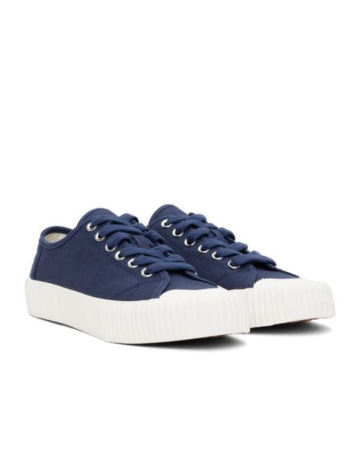 Paul Smith Blue Lace-Up Low-Cut Casual Shoes
