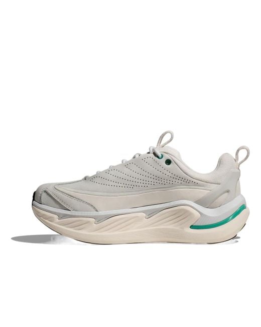 Hoka One One White Elevon X Lace-Up Sneakers for men