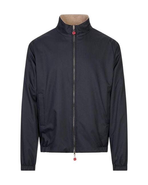 Kiton Blue Reversible Casual Jacket for men