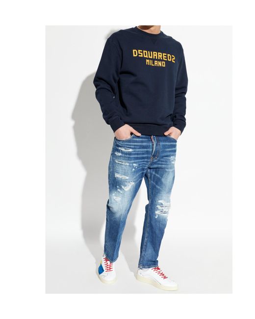 DSquared² Blue Sweatshirts for men