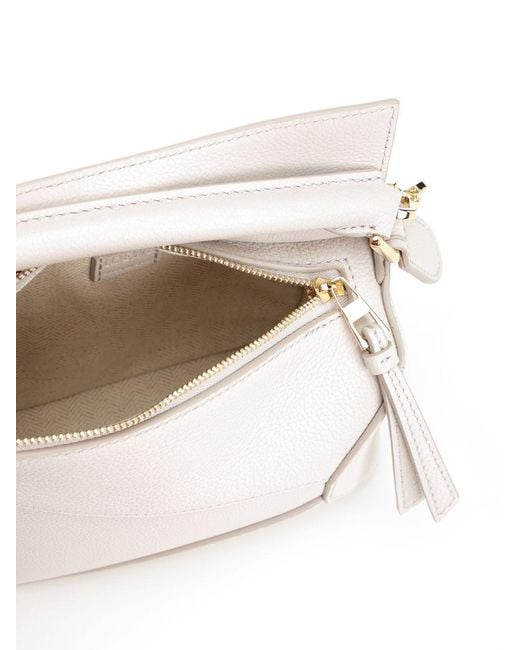 Loewe White Mini Puzzle Edge Bag