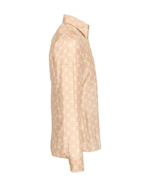 Dries Van Noten Natural Carvies Patterned Shirt for men