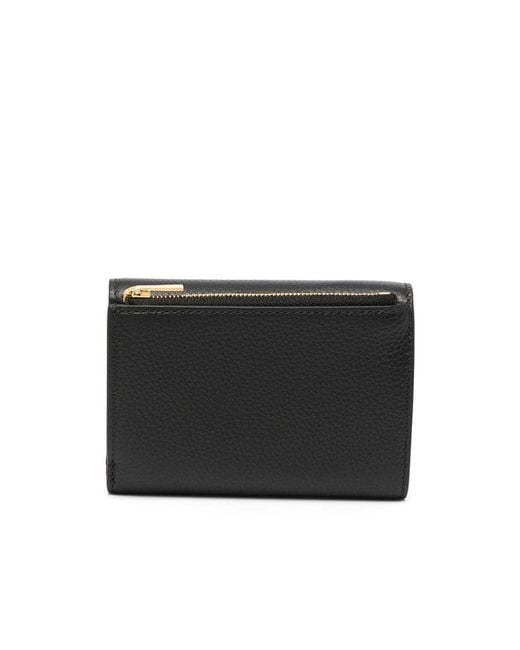 Mulberry Black Darley Folded Clasp Fastened Small Wallet