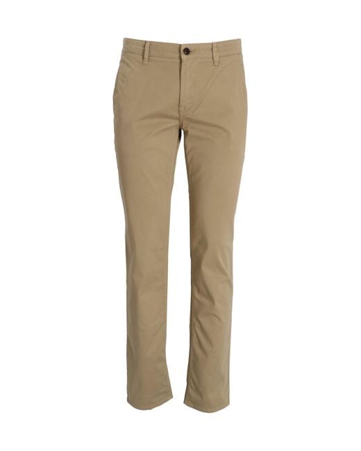 Boss Natural Belt-Loop Casual Pants for men