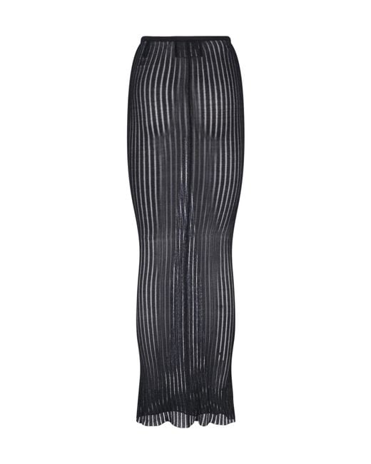 Dondup Gray Erotica Knitted Skirt