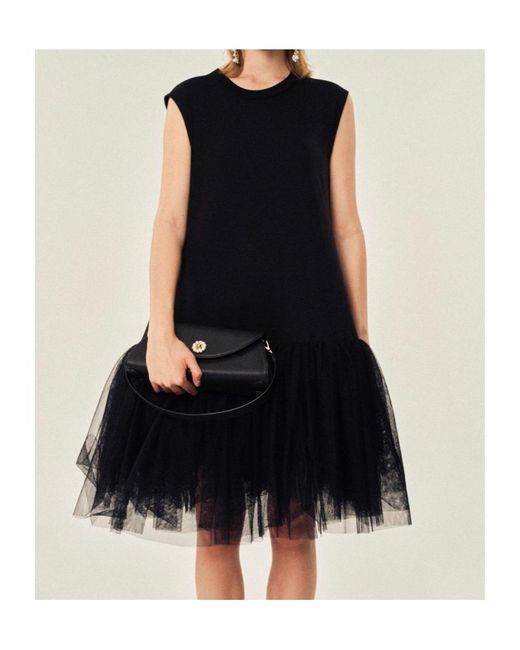 Simone Rocha Black Cotton Jersey Dress