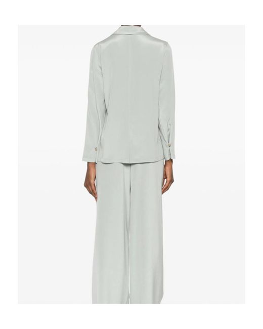 Max Mara White Collared Long-Sleeved Shirt