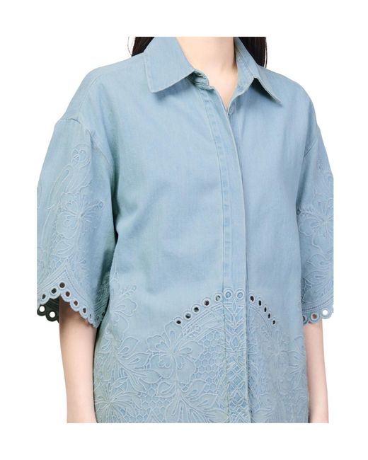 Zimmermann Blue Daylight Denim Shirt