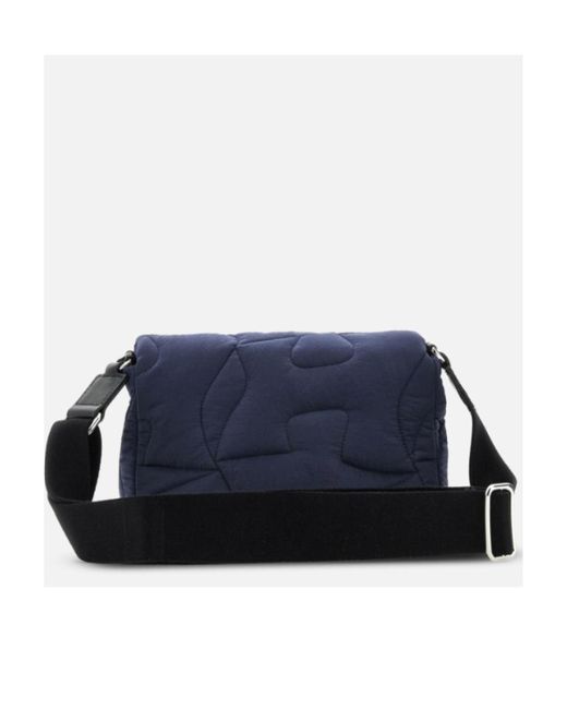 Hogan Blue Quilted Crossbody Bag