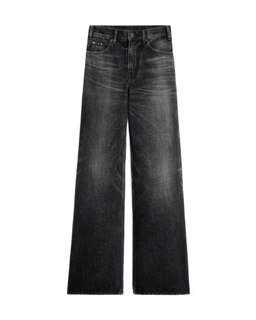 Céline Black Flared Surf Jeans