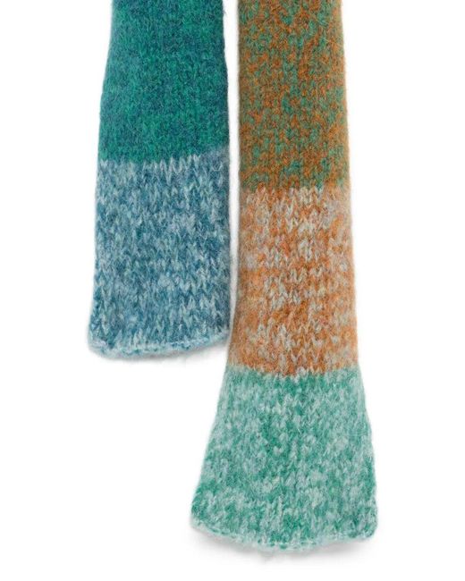 Dries Van Noten White Thin Wool Scarf for men