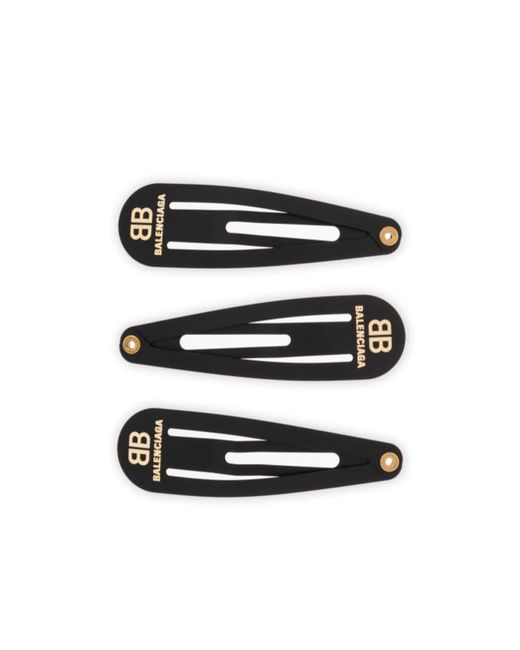 Balenciaga White Three Pack Snap Clip Set