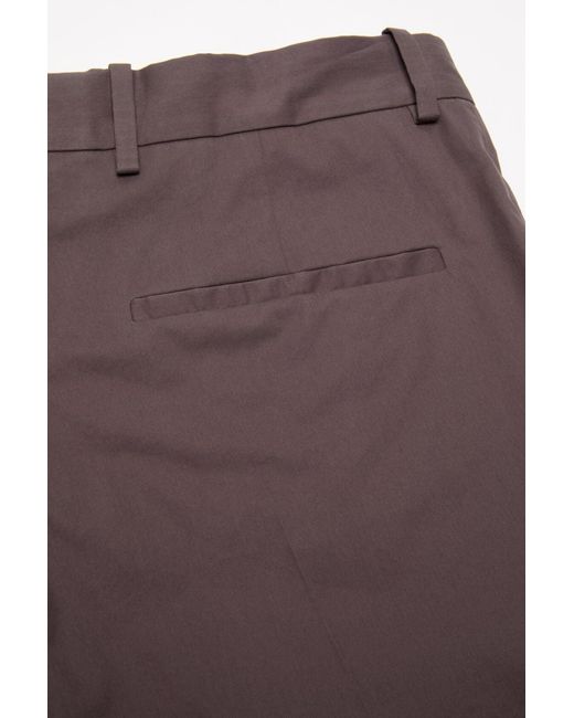 Acne Brown Tailored Cotton Trousers for men