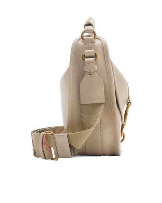 Burberry Natural Small B Clip Messenger Bag