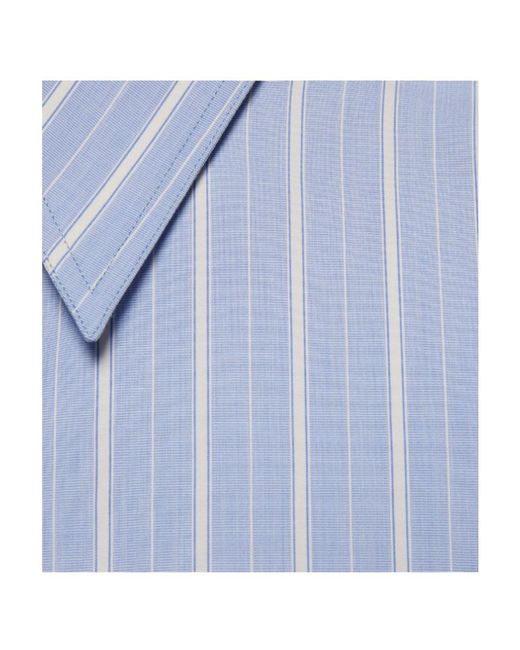 Gucci Blue Striped Boxy Shirt for men