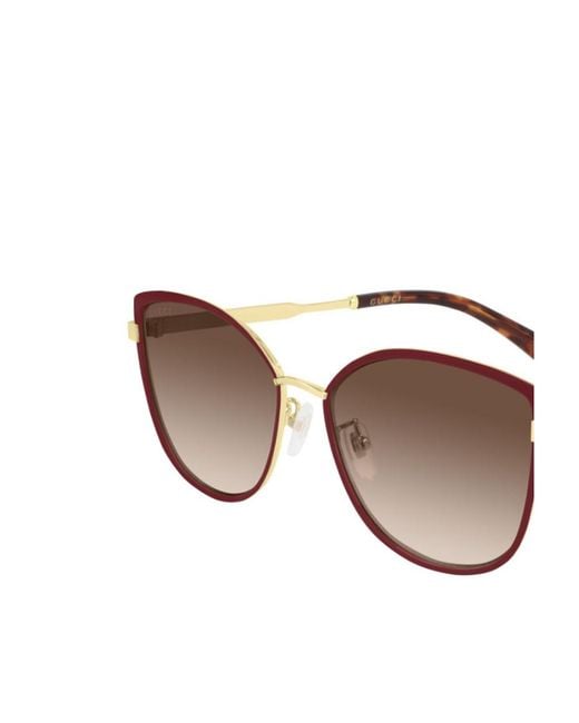 Gucci White Logo Details Sunglasses