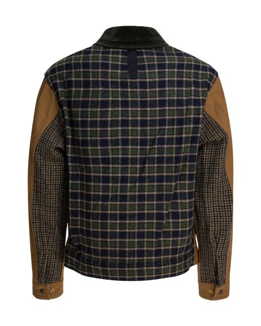 Junya Watanabe Brown Logo Snap Button Casual Jacket for men