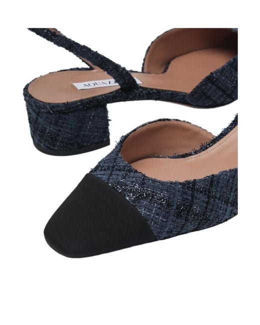 Aquazzura Blue French Flirt Buckle-Fastened Pumps