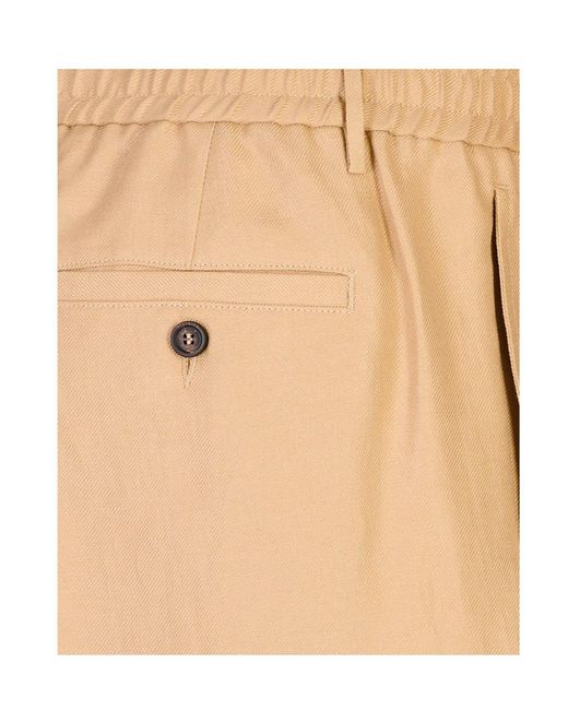 Peserico Natural Gabardine Shorts for men