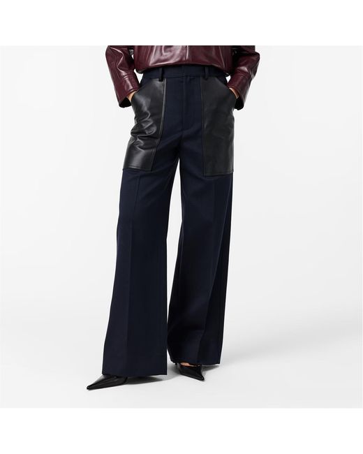 Bottega Veneta Blue Pocket Detail Track Pants