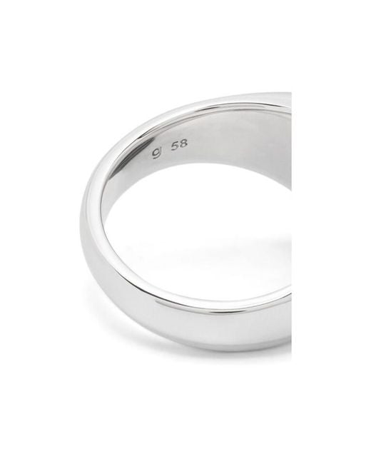 Tom Wood White Wide Ring for men