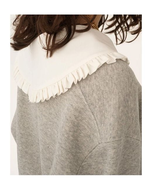 Chloé Gray Chloé Collared Fleece Jumper