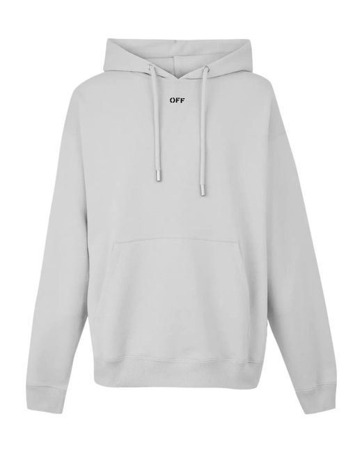 Off-White c/o Virgil Abloh Gray Hooded Sweatshirt for men