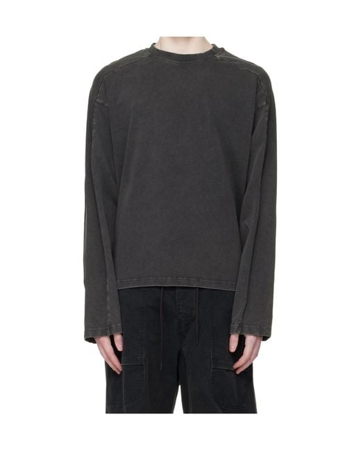 Entire studios Gray Regular Fit Crewneck T-Shirt for men