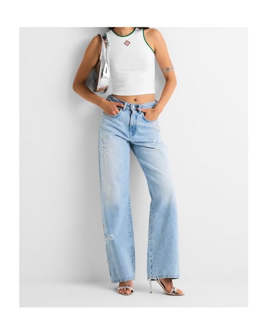 Casablanca Blue Belt-Loop Jeans