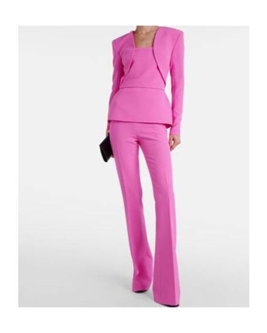 Safiyaa Pink Paneled Crêpe Top