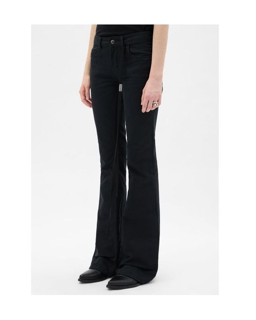Ann Demeulemeester Black Xyla Slim-Fit Bootcut Jeans