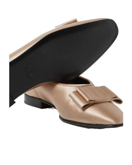 Loro Piana Brown Hennie Ballet Flat