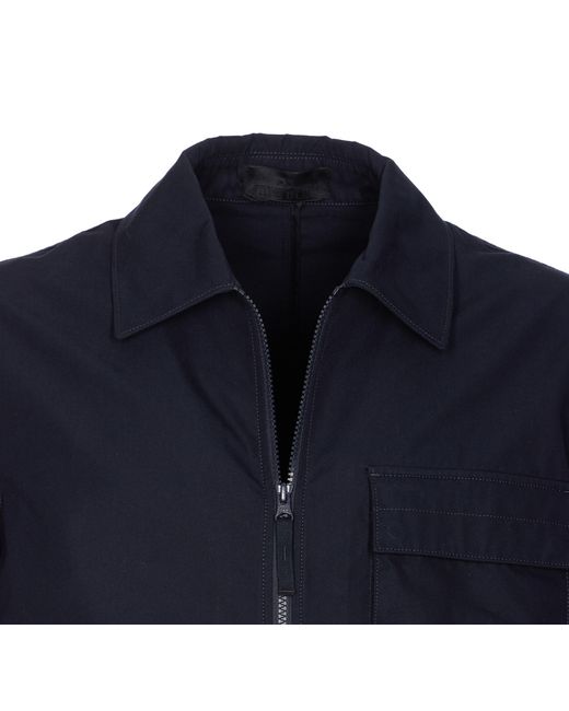 Stone Island Blue Long Sleeve Shirt for men